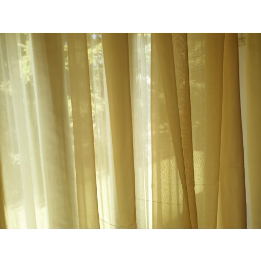 Alda Bézs-Arany Organza Függöny - készre varrt 250 x 300 cm