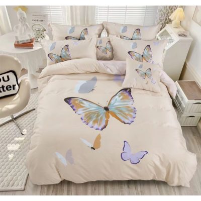   Albertina 3 részes pamut ágyneműhuzat garnitúra pillangós