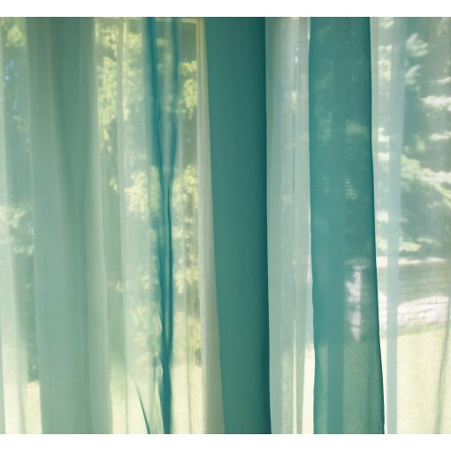 Búzavirág Kék Organza Készfüggöny - készre varrt 250 x 300 cm