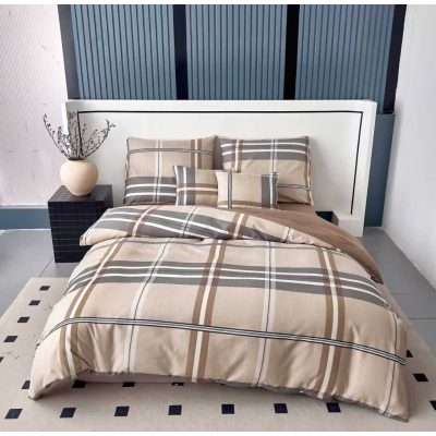 Bárányka Bézs Flanel Ágyneműhuzat 3 részes kockás