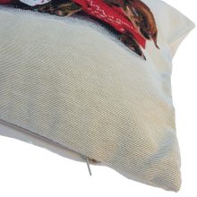 Karácsonyi Tacskó Kutyás Díszpárna 40 x 40 cm gépi gobelin