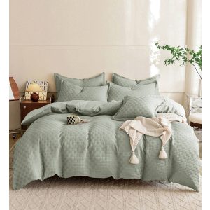 Steven zöld ágyneműhuzat 7 részes 2 személynek