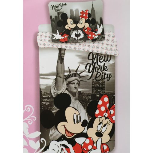 Minnie New Yorkban 100% pamut gyerekágynemű 2 részes