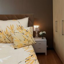 Lukrécia 3 részes krepp ágyneműhuzat 100% pamut Sárga Bézs