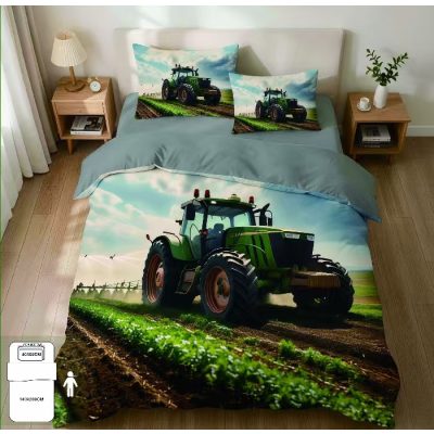 Dáriusz Traktoros 3D Ágyneműhuzat 3 részes 140 x 200 cm