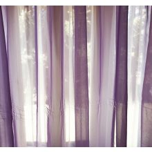 Linda Lila fényáteresztő Organza Függöny -készre varrt