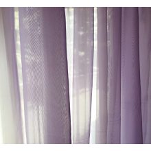 Linda Lila fényáteresztő Organza Függöny -készre varrt