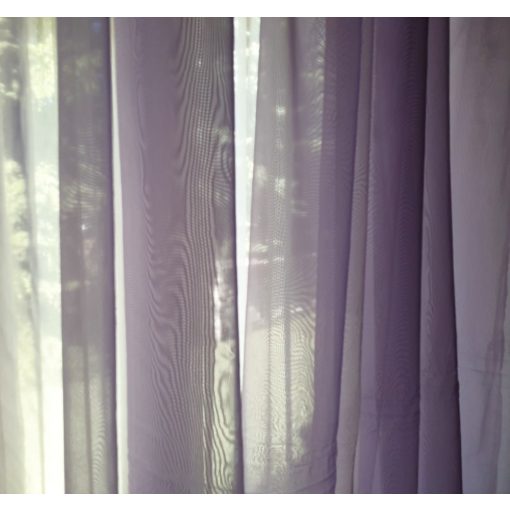 Linda Lila fényáteresztő Organza Függöny -készre varrt