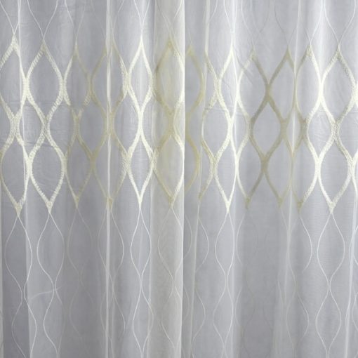 Hedvig Krém Organza Kész Függöny - készre varrt 250 x 300 cm