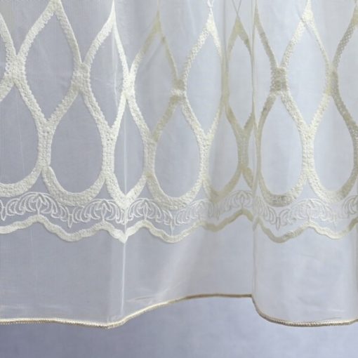 Hedvig Krém Organza Kész Függöny - készre varrt 250 x 300 cm