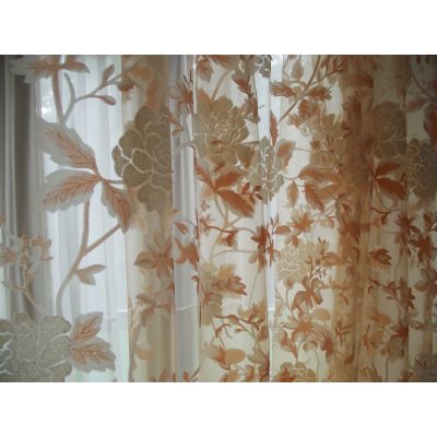 Orchidee Narancs Dekorfüggöny-fényáteresztő