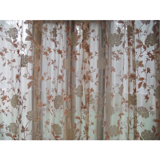 Orchidee Narancs Dekorfüggöny-fényáteresztő