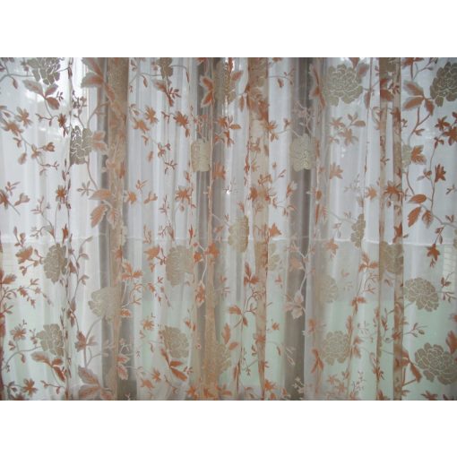 Orchidee Narancs Dekorfüggöny-fényáteresztő