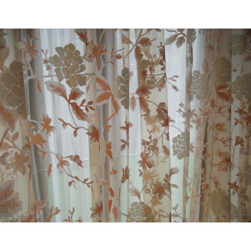 Orchidee Narancs Dekorfüggöny-fényáteresztő