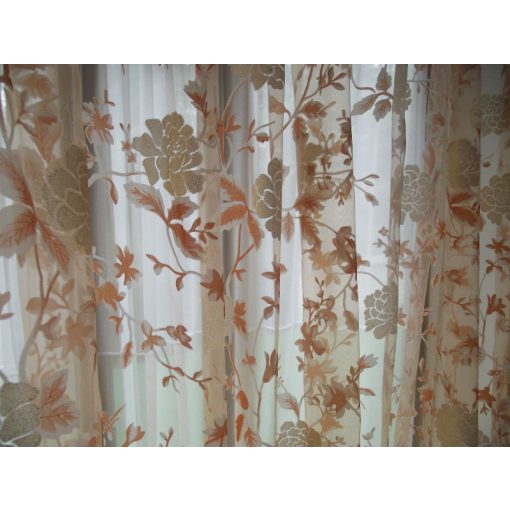 Orchidee Narancs Dekorfüggöny-fényáteresztő