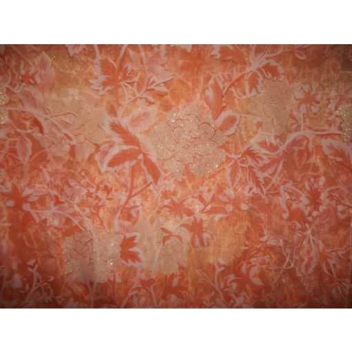 Orchidee Narancs Dekorfüggöny-fényáteresztő