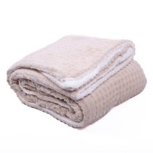 Eleni Bézs krém bárányos Ágytakaró pléd vastag