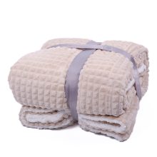 Eleni Bézs krém bárányos Ágytakaró pléd vastag