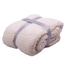 Eleni Bézs krém bárányos Ágytakaró pléd vastag