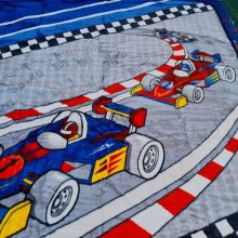 Emike Full Vastag Gyerek Pléd Versenyautós Kék 160 x 220 cm
