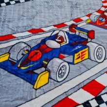 Emike Full Vastag Gyerek Pléd Versenyautós Kék 160 x 220 cm