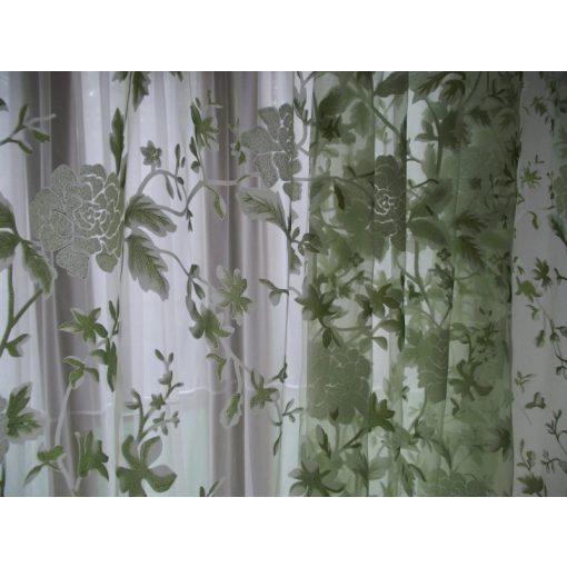 Soffy Zöld Dekorfüggöny-fényáteresztő