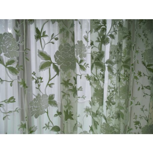 Soffy Zöld Dekorfüggöny-fényáteresztő