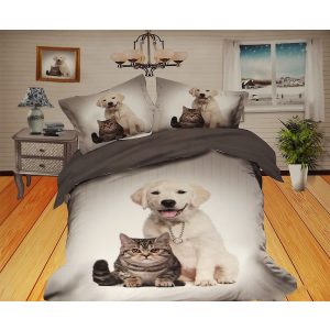 Calista Cicus Kutyus Ágyneműhuzat 200x220 cm 6 részes