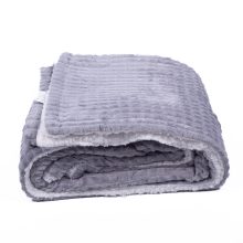 Filisz szürke bárányos puha pléd ágytakaró