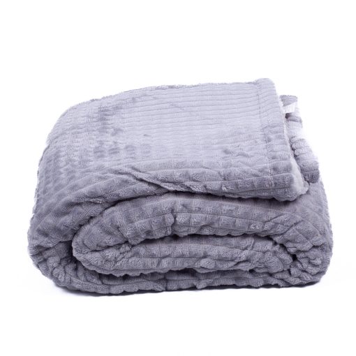 Filisz szürke bárányos puha pléd ágytakaró