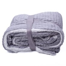 Filisz szürke bárányos puha pléd ágytakaró