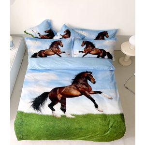 Sántos lovas ágyneműhuzat garnitúra 3 részes 3D pamut