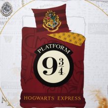 Harry Potter Ágyneműhuzat Bordó Fekete 140 x 200 cm