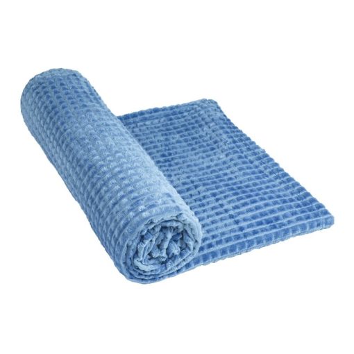 Jinga kék ágytakaró takaró nyomott mintás