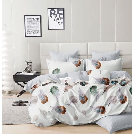 Kelza leveles ágyneműhuzat szett bézs 3 részes