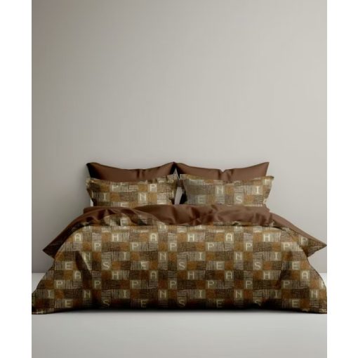 Lexi Exkluzív Barna Szatén Ágyneműhuzat Garnitúra 3 részes
