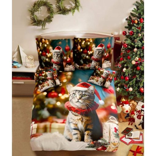 Lorka cicás karácsonyi 6 részes Ágyneműhuzat nagy paplanos