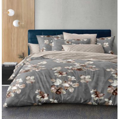   Rozalinda 6 részes nagy paplanos Pamut Ágyneműhuzat virágos