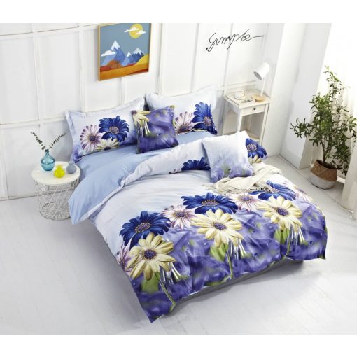 Margaréta virágos krepp ágyneműhuzat Mendi 3 részes