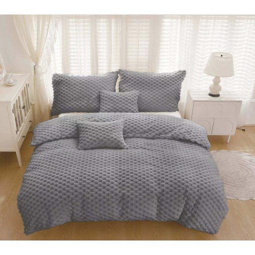 Verona Dream Microplüss Ágyneműhuzat Garnitúra 3 részes Közép Szürke
