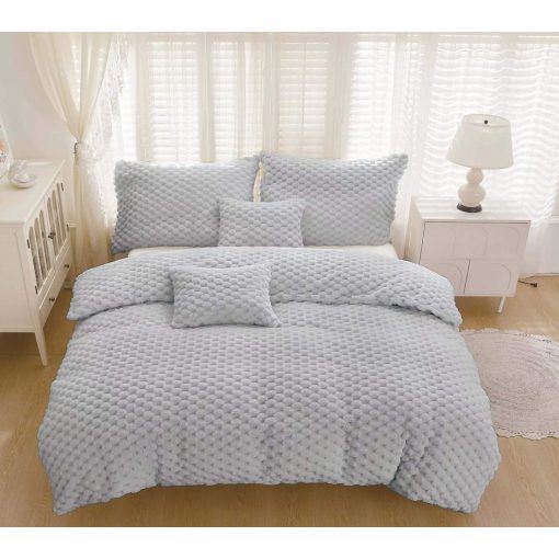 Paris Soft Microplüss Ágyneműhuzat Garnitúra 3 részes Világos Szürke