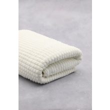 Cheryl egyszínű ágytakaró pléd 200 x 220 cm fehér krém