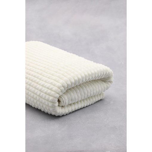 Cheryl egyszínű ágytakaró pléd 200 x 220 cm fehér krém
