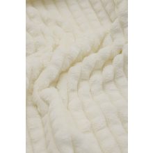 Cheryl egyszínű ágytakaró pléd 200 x 220 cm fehér krém