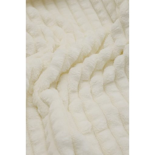 Cheryl egyszínű ágytakaró pléd 200 x 220 cm fehér krém