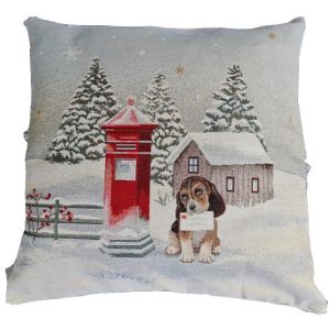 Orifiel Karácsonyi Díszpárna Kutyás 40 x 40 cm