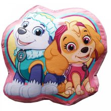 Rózsaszín Plüss Formapárna Kislány Paw Patrol 36 x 34 cm