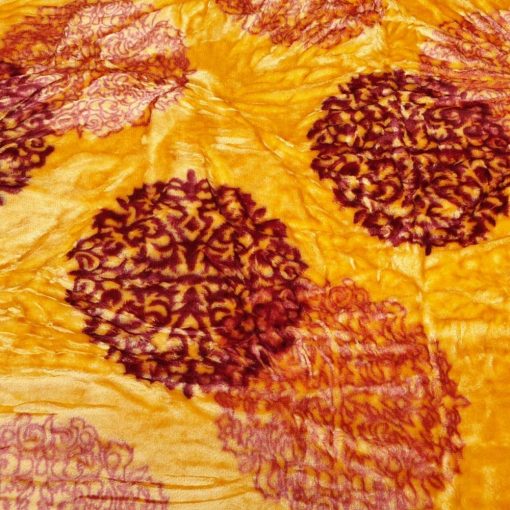 Sahara nagyméretű Ágytakaró Pléd sárga 200 x 230 cm
