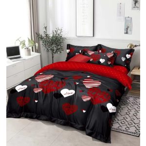 Shine love ágynemű huzat 7 részes 140x200 cm szivecskés