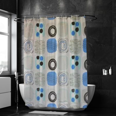 Sólyom zuhanyfüggöny kék modern 180 x 180 cm